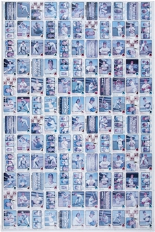 1973 Topps "High Numbers" Uncut Sheet (132 Cards) – Featuring Two Mike Schmidt Rookie Cards!